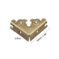 thumbnail image 2 of Unique Bargains Metal Desk Corner Protectors Table Edge Cover Guard 34x34x13mm Bronze Tone 4 pcs, 2 of 3