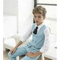 thumbnail image 4 of YuanLu Boy's Formal Suit Set 3 piece Slim Fit Kids Tuxedo Suits for Wedding Teen Toddler Boy Dress Suit Outfit, 4 of 5