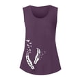 thumbnail image 4 of WZXFASHION Femmes 2025 Populaire Col Rond Manches Courtes Imprimé 2D Décontracté Ample et Polyvalent Camisole à Bretelles Liquidation T-shirt à Manches Courtes pour Femmes, 4 of 5