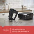 thumbnail image 2 of BLACK+DECKER Refurbished 6-Speed Corded Electric Hand Mixer, Black, 2 of 4