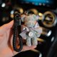 thumbnail image 1 of LLavero de oso de diamantes de imitación creativo hecho a mano para mujer, llavero de oso de Animal Punk, llavero colgante de bolso de coche, regalo de moda YAOSANBAO BAO unisex, 1 of 2