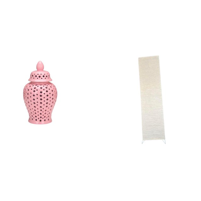 Tarro de cerámica para jengibre,Jarrón de cerámica con jengibre y arreglo floral,Pantalla de lámpara de pie,Lámpara de estudio minimalista con pantalla,Cubierta de luz Iluminación