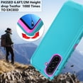 thumbnail image 3 of Asuwish Compatible with Samsung Galaxy A17 5G/4G Phone Case Hybrid Rugged Shockproof Hard Protective Drop Proof Full Body Heavy Duty Mobile Cell Cover for A 17 G5 17A Women Men Green, 3 of 8