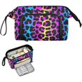 thumbnail image 1 of wonima02 Big Capacity Pencil Case Leopard Print Cheetah Neon Gradient Pencil Pouch Box Bag for Teen Girls Boys School College Office Organizer, 1 of 1