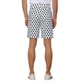 thumbnail image 3 of INSPIRE CHIC Polka Dots Shorts for Men's Father's Day Gift Summer Flat Front Patterned Chino Shorts 30 White, 3 of 5
