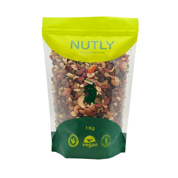 Berry Fusion 1 kg – Cranberries, Golden & Sultana Raisins, Cashews, Peanuts & Pumpkin Seeds – Healthy Snack Mix