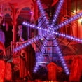 thumbnail image 3 of Fiudx Luces Led de Telaraña de Terror para Halloween, 8 Modos de Parpadeo, Energía Solar, Diseño Duradero, Decoración para Interiores y Exteriores, Ideal para Fiestas y Casas de Terror, Tamaño de 1,2, 3 of 4