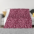 thumbnail image 1 of Fotbe Rose Leopard Print Manta de Franela con Estampado, Manta Ultrasuave para Cama, Sofá, Auto, Hipoalergénica y Antibolitas-50"x40", 1 of 6