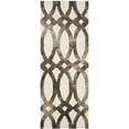 thumbnail image 2 of Safavieh Dip Dye Rosanne Distressed Runner Rug, Ivory/Chocolate, 2'3" x 6', 2 of 10