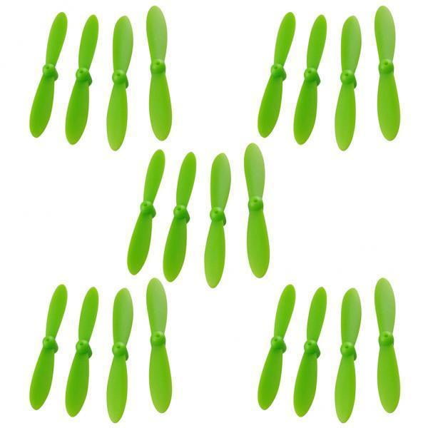 TISHITA 2x20pcs Propeller Airscrew Propellers for Mini Drone Green , Green, 2 Pcs