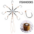 thumbnail image 4 of Barbed Explosion Carbon Stee River Fishing Fishing Tackle Flap Hook Fishhooks NO.9, 4 of 8