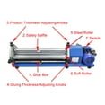 thumbnail image 3 of 23.62" Automatic Gluing Machine Soft Roller Leather Glue Coating Machine Paper Gluing Coated Tool, 3 of 12