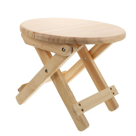 GAXIRE Wood Stool for Home Shoe Changing with Anti- , and Comfortable Seating Solution