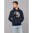 thumbnail image 2 of Rock On Skeleton Guitar Tee Hoodie Men's, 2 of 4