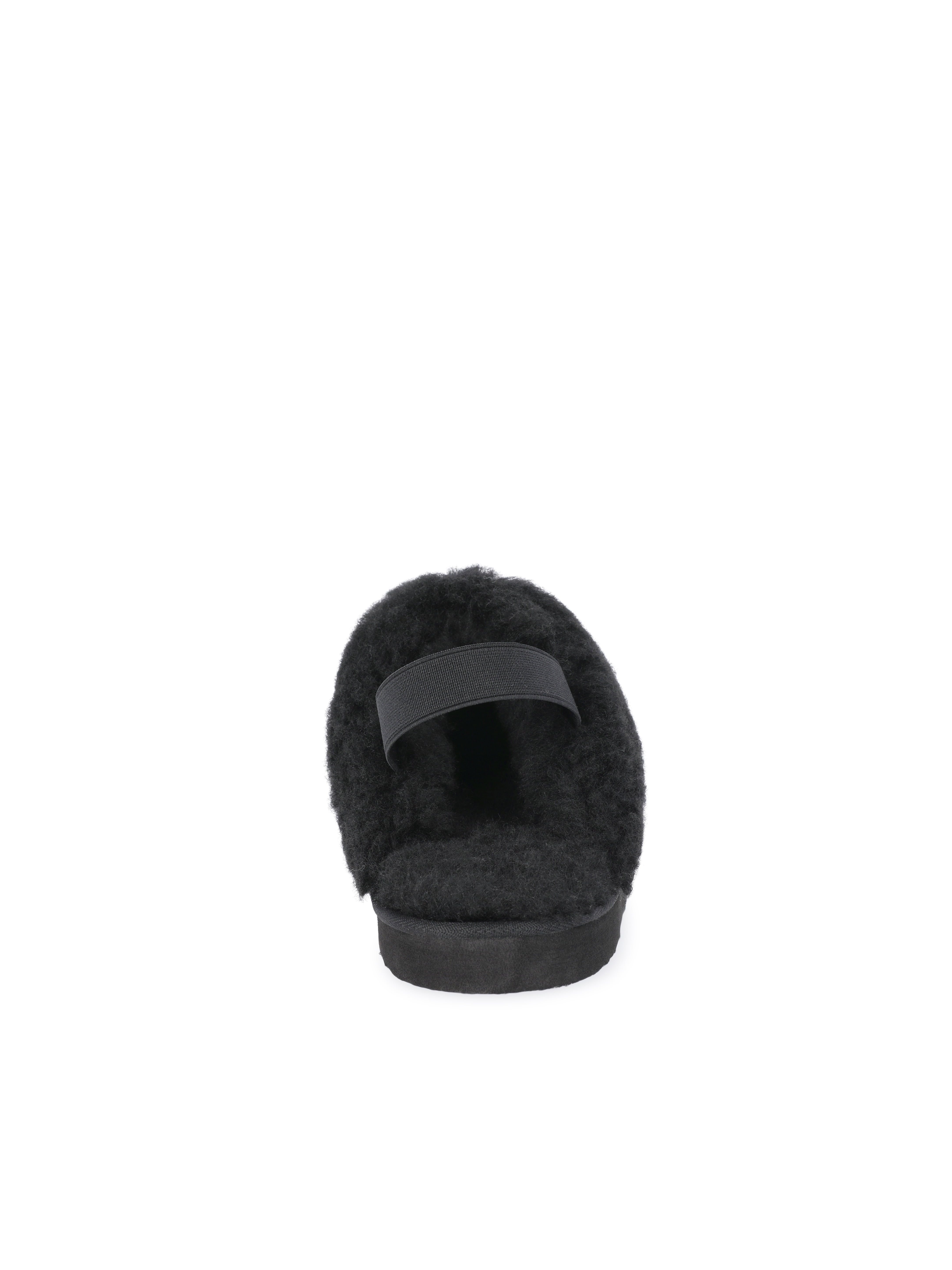 Pawz Girls Faux Shearling Slippers with Slingback Strap