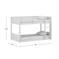 thumbnail image 5 of Hillsdale Capri Coastal Wood Twin over Twin Bunk Bed with Mattresses in White, 5 of 5