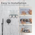 thumbnail image 5 of Dispensador de Jabón de Ducha de Pared Sin Perforaciones, Dispensador de Champú y Acondicionador para Ducha, Baño y Cocina A, 5 of 5