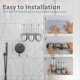 thumbnail image 5 of Dispensador de Jabón de Ducha de Pared Sin Perforaciones, Dispensador de Champú y Acondicionador para Ducha, Baño y Cocina A, 5 of 5