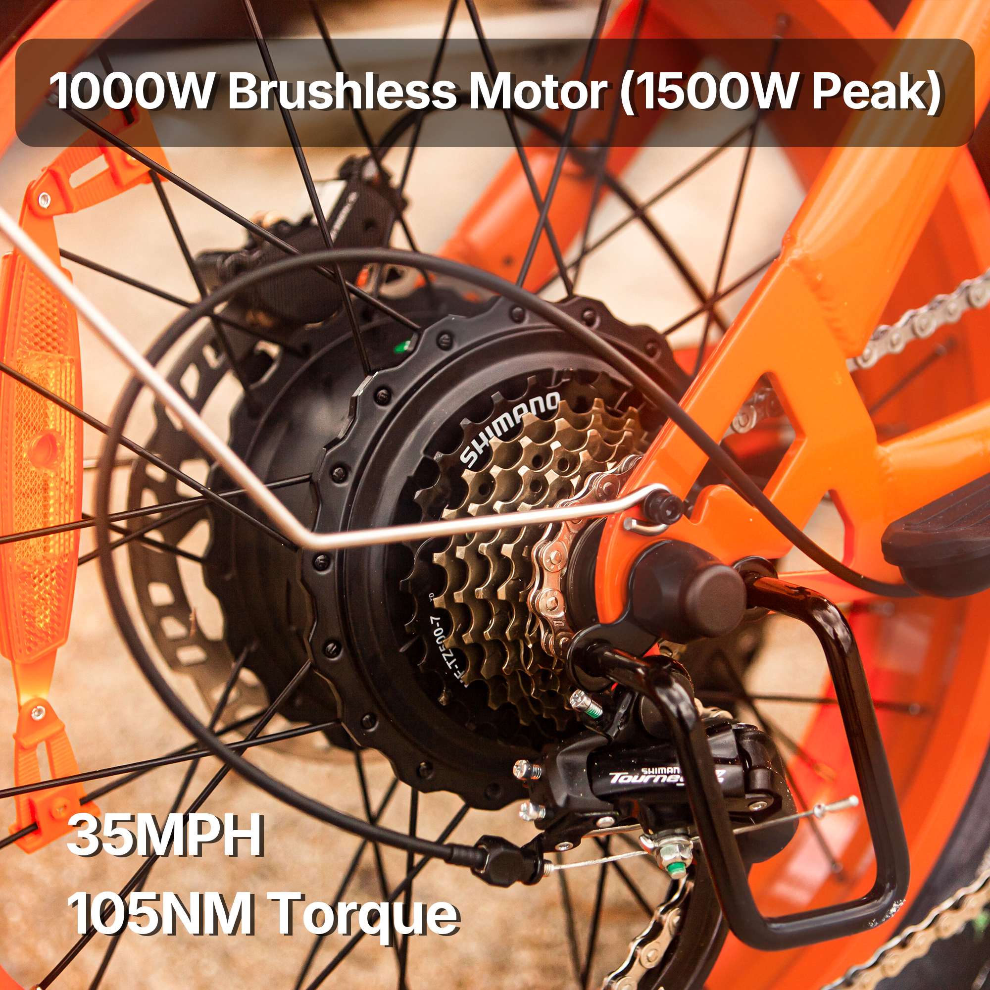 SU8 PRO Peak 1500W Electric Bike, 20" Fat Tire E-Mountain Bikes, 52V 20Ah 35MPH Ebike for Adults Hydraulic Brakes UL2849