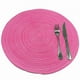 thumbnail image 4 of Juego de 4 piezas de tapete para comida, tapete redondo tejido, vajilla Beige, almohadilla para taza, 4 of 5