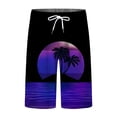 thumbnail image 4 of XINPING Plus Size Beach Shorts Men 4x Loose Fit Solid Color Quick Dry Swimming Swimsuit Beach Shorts Big and Tall Upf 50+ Sun Protection Fishing Shorts for Men, 4 of 5