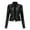 Black, variant on Defitshape Women's Soft Faux Leather Jacket Coat Motorcycle Bike Long Sleeve Zip Up Zippered Moto Top Thermal Outerwear Burgundy XX-Large
