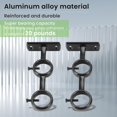 thumbnail image 5 of Curtain Rod Bracket, 2Pcs Double Curtain Rod Holder, Double Rod Brackets Hooks for Living Room Bedr, 5 of 5