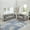 Grey, variant on 2 Seater Sofa with Storage Space, Modern Couch with Silver Nails Decoration, Comfy Sofa with Velvet Upholstered for Living Room, Apartment, Office, Grey