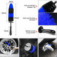 thumbnail image 4 of Set Cepillo Bloosom  Limpieza Automotriz Pinceles Detalle Coche Set 20 Pc Azul, 4 of 5