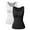 2 Pack Black,White, variant on Women's Seamless Camisole Tank Top Wide Strap Vest Control Waist Undershirt Elastic S To 2X