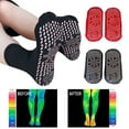 thumbnail image 4 of Self-heating Magnetic Socks for Women Men Self Heated Socks Tour Magnetic Therapy Comfortable Winter Warm Massage Socks Pression (Black and Red), 4 of 7