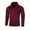 Claret, variant on Lovskoo 2024 Mens Sweaters Casual Fall and Winter Pullover Stand Collar Long Sleeve Botton Sweater Thin Plush Knit Coat Black