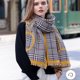 thumbnail image 3 of Bufanda cálida para mujer, manta de gran tamaño con borlas, chal de cuadros escoceses, suave y acogedor, tacto de cachemira, pashmina a cuadros, 3 of 5