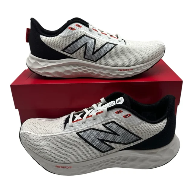 New Balance Fresh Foam Arishi V4 Running Shoes Mens 11.5 D White Black Sneakers