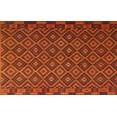 thumbnail image 1 of Ahgly Company Machine Washable Indoor Rectangle Contemporary Mahogany Brown Area Rugs, 4' x 6', 1 of 7