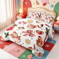 thumbnail image 3 of Manfei Xmas Holiday Season Quilt King,Cute Santa Hat King Coverlet Set,3 Pieces,1 Bedspread and 2 Pillowcases, 3 of 7