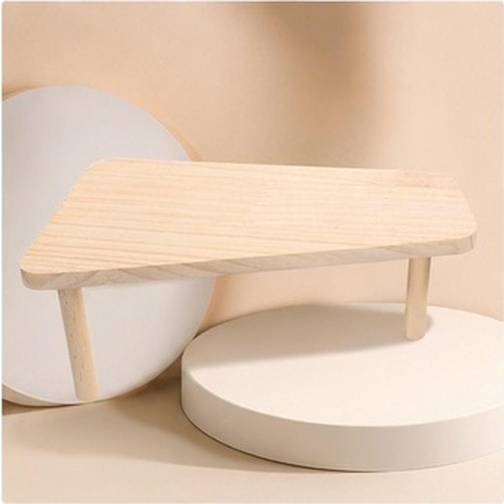 AURARMLET Light Yellow Wooden Hamster Cage Platform for Small Pets with Durable Construction