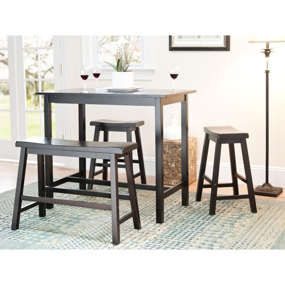 SAFAVIEH Hailey 4 Pc Set Pub Table Espresso