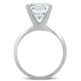 thumbnail image 3 of Pompeii 3.30Ct Cushion Moissanite Solitaire Engagement Ring 14k White Gold (G/H,VVS1-VVS2), 3 of 3