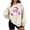 Beige, variant on Feancey Christmas Drop Shoulder Sweatshirt Women Oversized Crewneck Pullover Tops Cute Santa Claus Graphic Sweatshirts Long Sleeve Blouse White XXL