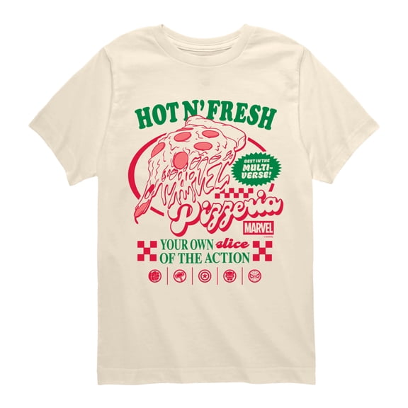 Marvel - Pizzeria Short Sleeve Graphic T-Shirt