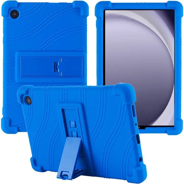 Étui pour Samsung Galaxy Tab A11 8,7 Pouces Modèle 2025 SM-X130 / X135, Étui en Silicone Antichoc pour Galaxy Tab A11 8,7 Pouces avec Support Ajustable