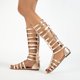 thumbnail image 4 of WILLBEST Sandalias Cómodas Para Mujer, Zapatos De Verano Altos Para Mujer, Botas Retro De Moda, Sandalias Casuales Hasta La Rodilla, Sandalias Para Mujer, 4 of 9