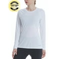 thumbnail image 5 of FEDTOSING Women's Sun Protection UPF 50+ UV/SPF Long Sleeve T-Shirt White,up to Size 2XL, 5 of 6