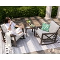 thumbnail image 4 of Natural Expressions 3 Piece Patio Rocking Bistro Set, Outdoor Conversation Chairs Set with 2 Metal Rockers with Thick Cushions and Coffee Table, 4 of 7
