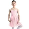 thumbnail image 2 of renvena Kids Girls Cross Strap Camisole Gymnastic Ballet Leotard Dance Tutu Skirt Dress, 2 of 7