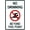 Warning Sign 1, variant on No Swimming Sign - 8"x12" Aluminum UV Printed Metal Sign, 4 Pre-Drilled Holes for Home Pool Club Hotel Outdoor Water Area