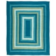 thumbnail image 2 of SAFAVIEH Braided Fechin Bordered Machine Washable Reversible Area Rug, Aqua/Green, 8' x 10', 2 of 13