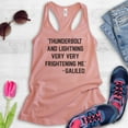 thumbnail image 2 of Thunderbolt And Lightning Very Frightening Me - Galileo Tank Top, Ladies Racerback Tank, Funny Lyric Tank, Desert Pink, X-Large, 2 of 3