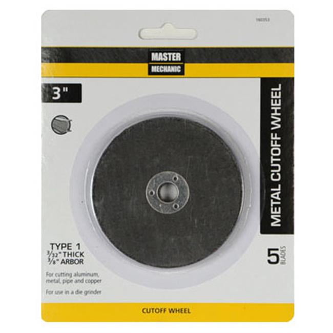 Inch x 3/8 3 Cut Off Wheel TV Non-Branded Items Master Mechanic 160353  5 Pack Inch x 3/32 Inch